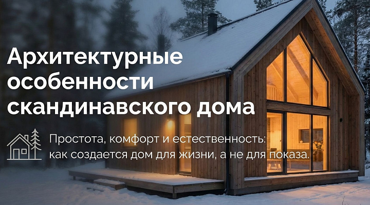 Архитектурные особенности домов в скандинавском стиле
