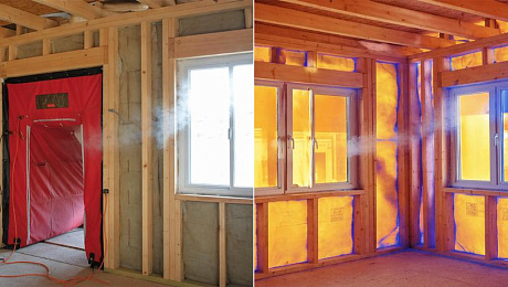 Проверка каркасного дома аэродверью: полное руководство по герметизации и энергоэффективности